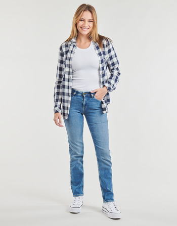 Oblačila Ženske Jeans straight Lee MARION STRAIGHT Modra