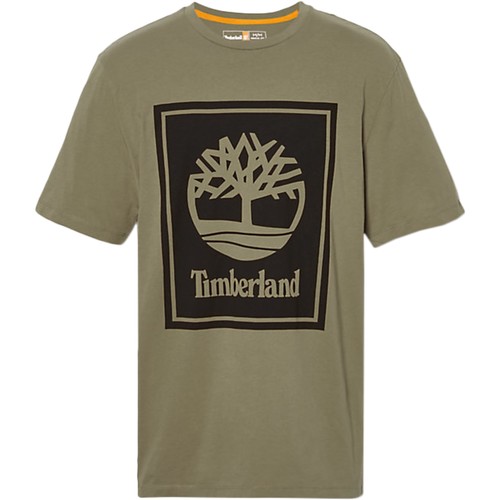 Oblačila Moški Majice s kratkimi rokavi Timberland 208543 Zelena