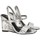 Čevlji  Ženske Sandali & Odprti čevlji Karl Lagerfeld KL34610 ICE WEDGE Srebrna