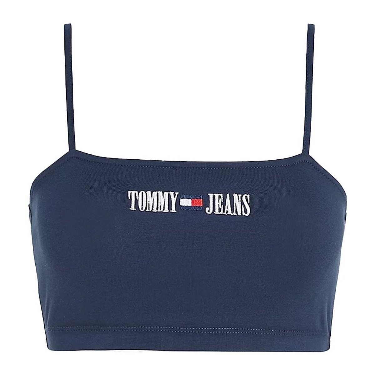 Oblačila Ženske Majice brez rokavov Tommy Jeans DW0DW15458 Modra