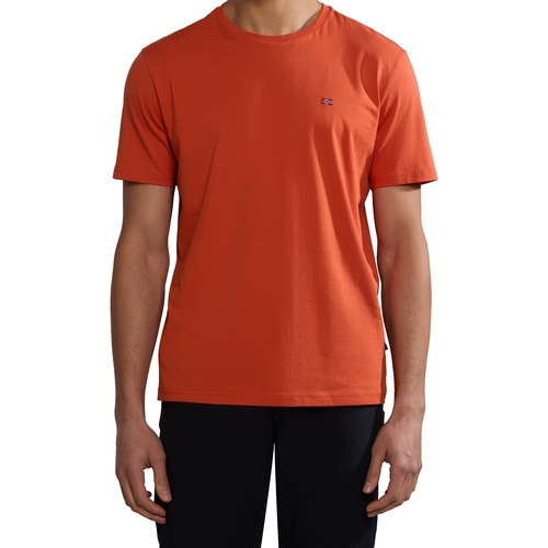 Oblačila Moški Majice s kratkimi rokavi Napapijri 236346 Oranžna