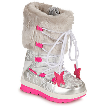 Čevlji  Deklice Škornji za sneg Agatha Ruiz de la Prada APRES-SKI Srebrna / Rožnata