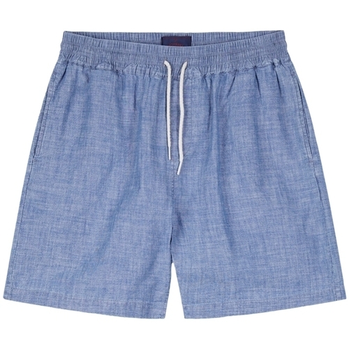 Oblačila Moški Kratke hlače & Bermuda Portuguese Flannel Chambray Shorts - Navy Modra
