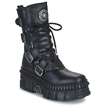 Čevlji  Škornji New Rock M-WALL373-S6 Črna