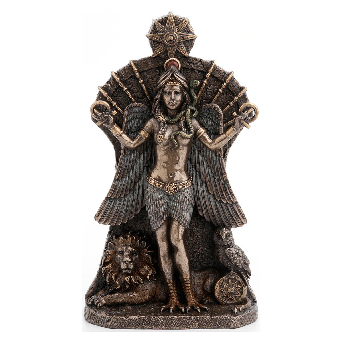 Dom Kipci in figurice Signes Grimalt Figura Boginja Ishtar Srebrna
