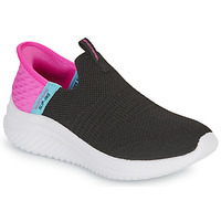 Čevlji  Deklice Slips on Skechers ULTRA FLEX 3.0 Črna / Rožnata
