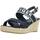 Čevlji  Ženske Sandali & Odprti čevlji Tommy Hilfiger SEASONAL WEBBING MID WED Modra