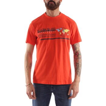 Oblačila Moški Majice s kratkimi rokavi Napapijri NP0A4H2D Oranžna