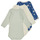 Oblačila Deklice Pižame & Spalne srajce Petit Bateau BODY US ML VINTSTAR PACK X3 Večbarvna