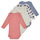 Oblačila Otroci Pižame & Spalne srajce Petit Bateau BODY US ML BALEINE PACK X5 Večbarvna