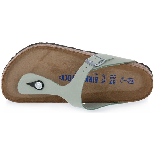 BIRKENSTOCK GIZEH MATCHA NOUBUCK CALZ N Zelena