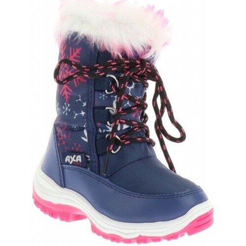 Čevlji  Deklice Škornji za sneg Axa -64529A Modra