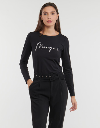 Oblačila Ženske Majice z dolgimi rokavi Morgan TBRANDO Črna