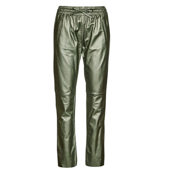 Oblačila Ženske Lahkotne hlače & Harem hlače Oakwood GIFT METAL Zelena / Metalíza