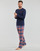 Oblačila Moški Pižame & Spalne srajce Polo Ralph Lauren L/S PJ SLEEP SET Modra / Rdeča