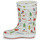 Čevlji  Otroci škornji za dež  Aigle LOLLY POP FUR PRINT Bela / Večbarvna