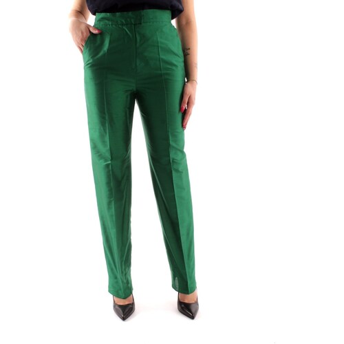 Oblačila Ženske Elegantne hlače Maxmara Studio CALADIO Zelena
