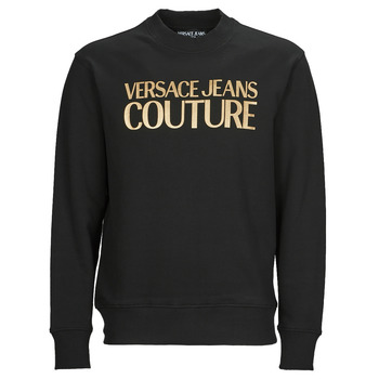 Oblačila Moški Puloverji Versace Jeans Couture GAIT01 Črna / Pozlačena