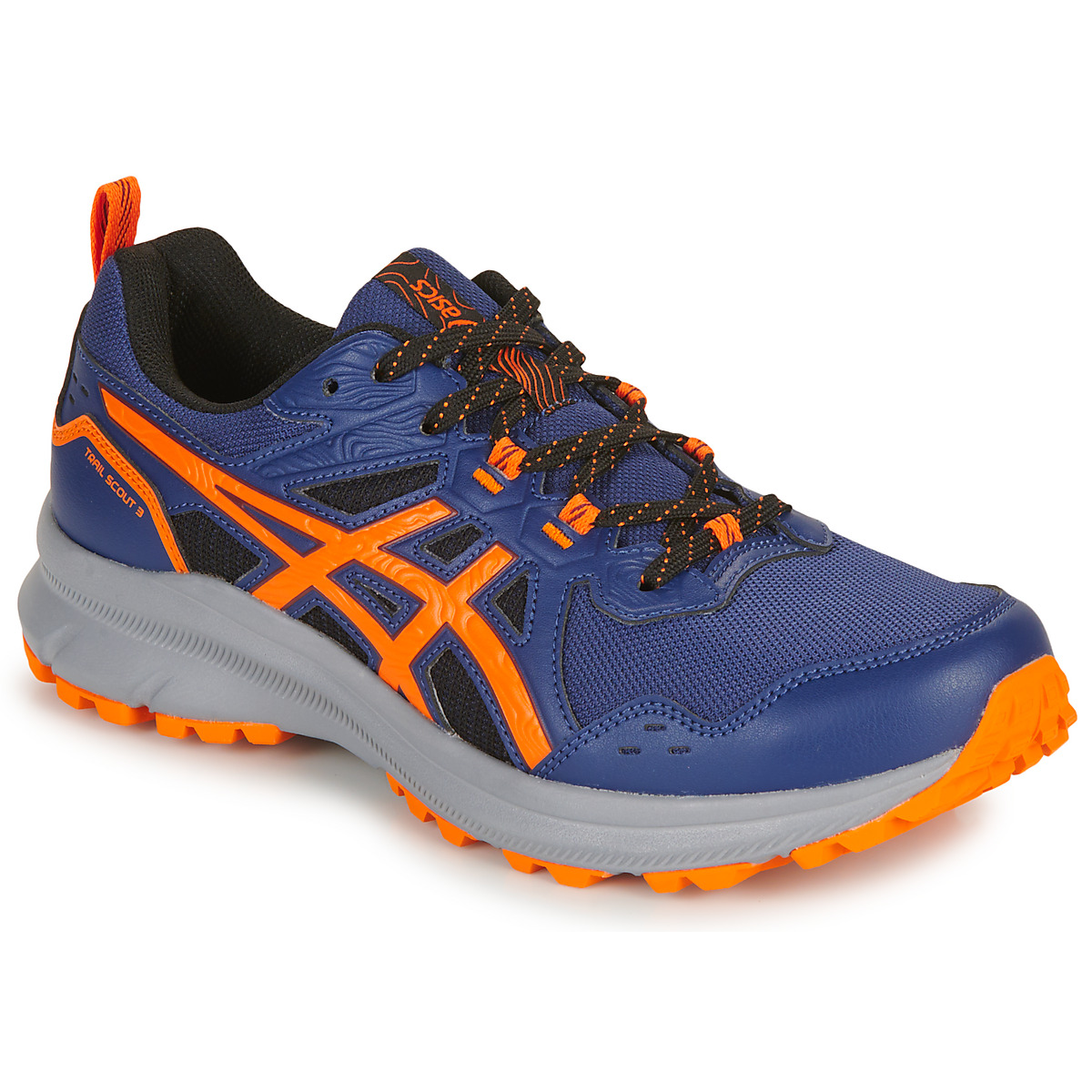 Čevlji  Moški Tek Asics TRAIL SCOUT 3 Modra / Oranžna