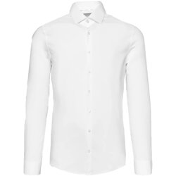 Oblačila Moški Srajce z dolgimi rokavi Calvin Klein Jeans K10K108229 Bela
