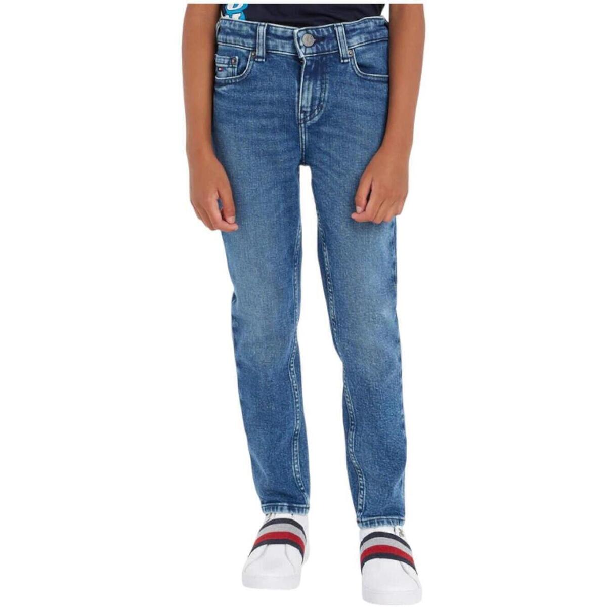 Oblačila Dečki Jeans Tommy Hilfiger  Modra