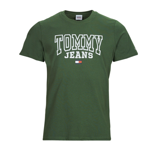 Oblačila Moški Majice s kratkimi rokavi Tommy Jeans TJM RGLR ENTRY GRAPHIC TEE Zelena
