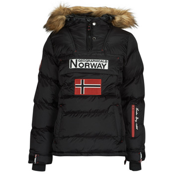 Oblačila Ženske Puhovke Geographical Norway BELANCOLIE Črna
