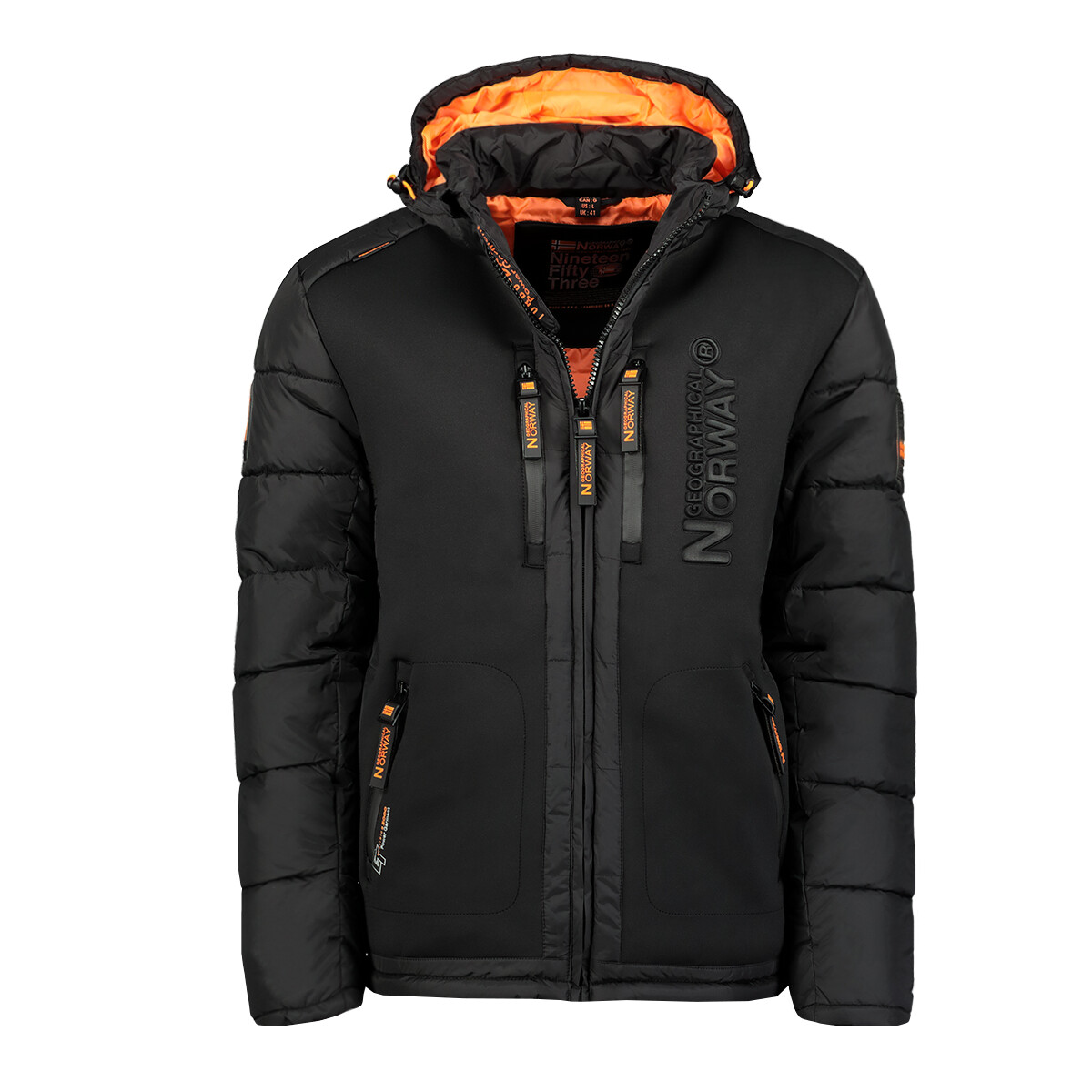 Oblačila Dečki Puhovke Geographical Norway BEACHWOOD Črna