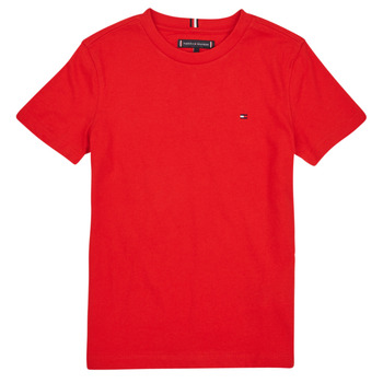 Oblačila Dečki Majice s kratkimi rokavi Tommy Hilfiger ESSENTIAL COTTON TEE S/S Rdeča