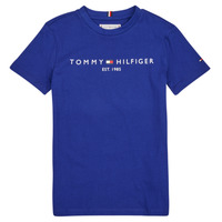 Oblačila Otroci Majice s kratkimi rokavi Tommy Hilfiger ESTABLISHED LOGO Modra