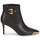 Čevlji  Ženske Gležnjarji Versace Jeans Couture 75VA3S57 Črna / Pozlačena
