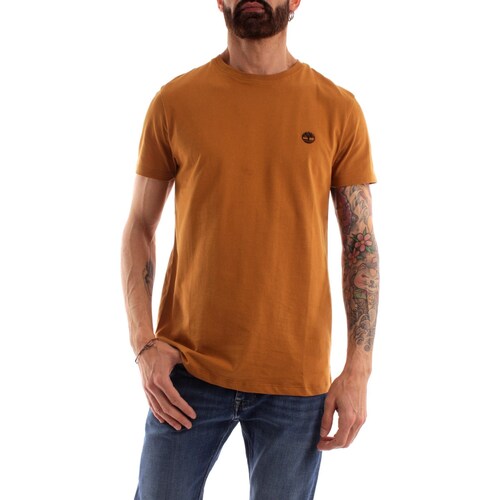 Oblačila Moški Majice s kratkimi rokavi Timberland TB0A2BPRP471 Oranžna