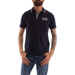 Oblačila Moški Polo majice kratki rokavi Emporio Armani EA7 3RPF17 Modra