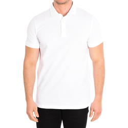 Oblačila Moški Polo majice kratki rokavi CafÃ© Coton WHITE-PLOLSMC Bela