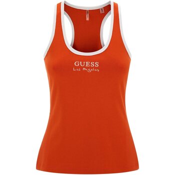 Oblačila Ženske Majice & Polo majice Guess E3GP05 KBP41 Oranžna