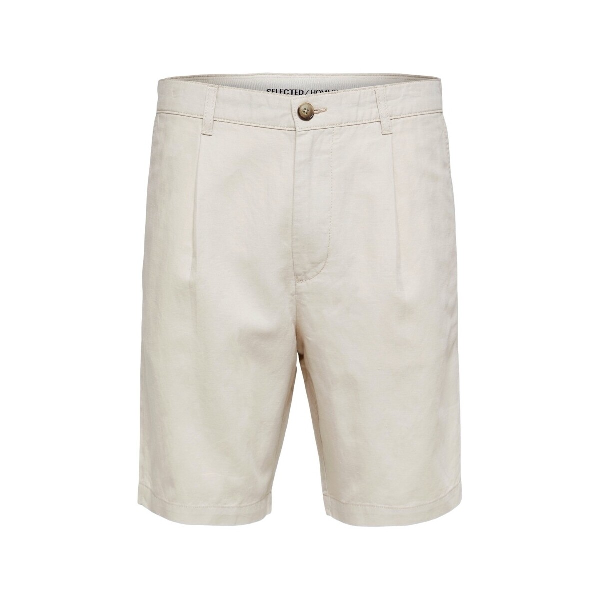 Oblačila Moški Kratke hlače & Bermuda Selected Comfort-Jones Linen - Oatmeal Bež