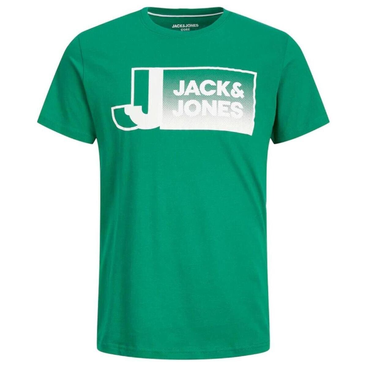 Oblačila Dečki Majice s kratkimi rokavi Jack & Jones  Zelena
