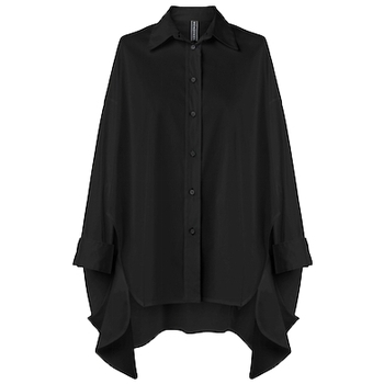 Oblačila Ženske Topi & Bluze Wendy Trendy Camisa 110938 - Black Črna