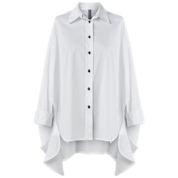 Oblačila Ženske Topi & Bluze Wendy Trendy Camisa 110938 - White Bela