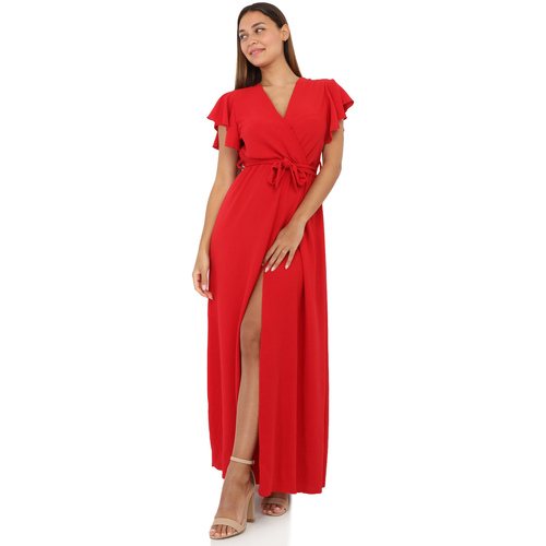 Oblačila Ženske Obleke La Modeuse 66665_P155371 Rdeča