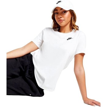 Oblačila Ženske Majice s kratkimi rokavi Nike CAMISETA BLANCA MUJER  DX7902 Bela