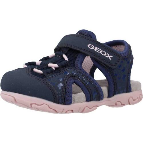 Čevlji  Deklice Sandali & Odprti čevlji Geox B SANDAL FLAFFEE GIR Modra