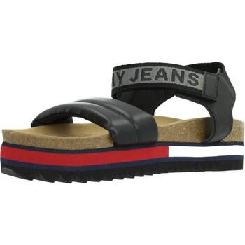 Čevlji  Ženske Sandali & Odprti čevlji Tommy Jeans FLAG OUTSOLE Črna