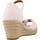 Čevlji  Ženske Sandali & Odprti čevlji Tommy Hilfiger HIGH WEDGE SEERSUCKER Rožnata