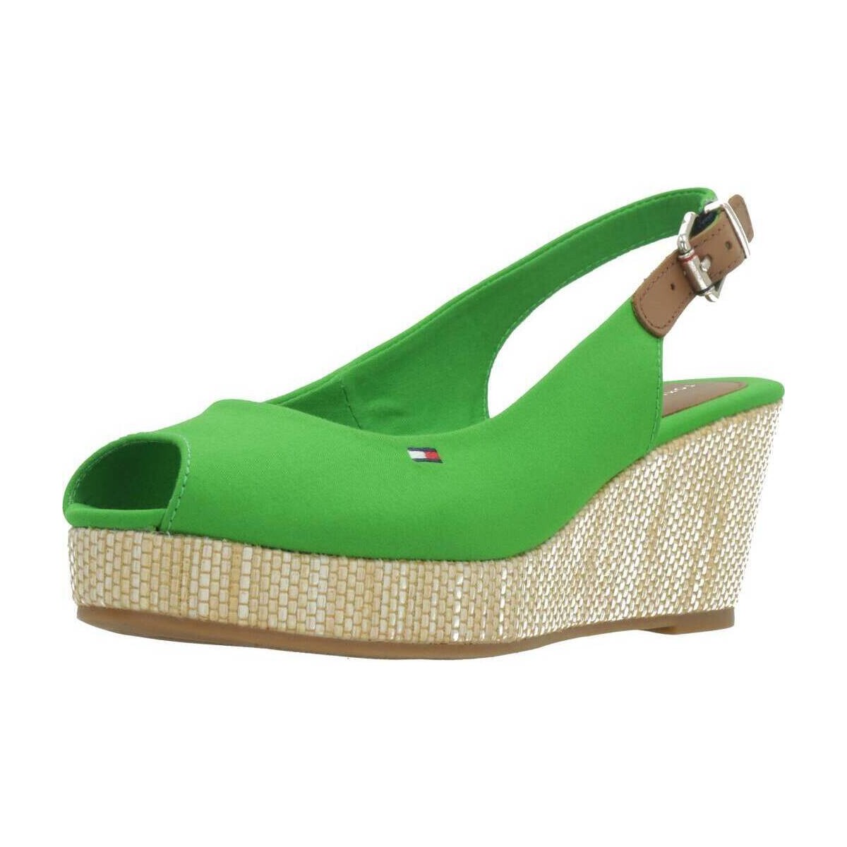 Čevlji  Ženske Sandali & Odprti čevlji Tommy Hilfiger ICONIC ELBA SLING BACK W Zelena