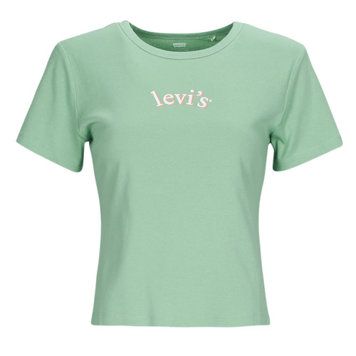 Oblačila Ženske Majice s kratkimi rokavi Levi's GRAPHIC RICKIE TEE Modra