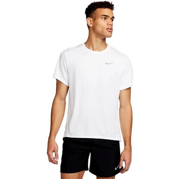 Oblačila Moški Majice s kratkimi rokavi Nike CAMISETA BLANCA HOMBRE  MILER DV9315 Bela