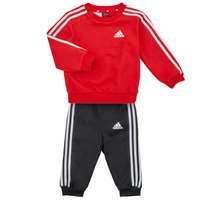 Oblačila Dečki Otroški kompleti Adidas Sportswear 3S JOG Rdeča / Bela / Črna