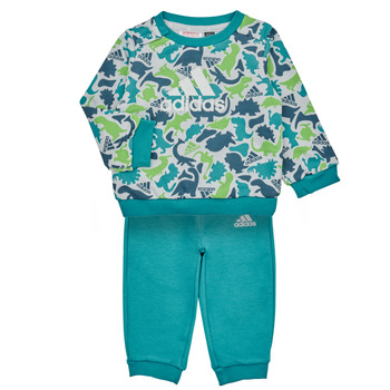 Oblačila Dečki Otroški kompleti Adidas Sportswear AOP FT JOG Siva / Zelena / Modra