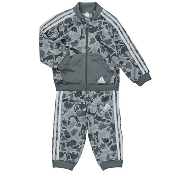 Oblačila Dečki Otroški kompleti Adidas Sportswear AOP SHINY TS Siva / Bela